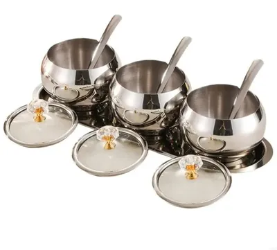 Produktbild von Set aus Edelstahl-Gewürzbehältern
