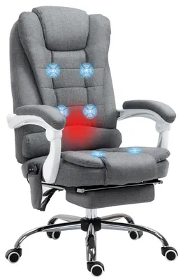 Zdjęcie produktu dla Fotel biurowy  z masażem, ergonomiczny, z funkcją leżenia