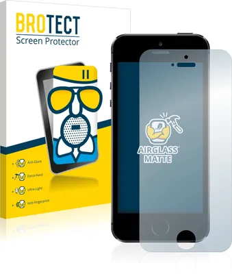 Produktbild von BROTECT Entspiegelungs Schutzglas für Apple iPhone 5 / 5S / 5C / SE 2016 Schutzfolie Panzer Folie Glas Display Schutz matt
