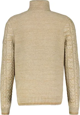 Produktbild von Strickpullover mit Rollkragen aus Jacquard-Baumwoll-Mischqualität