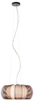 Productafbeelding van Hanglamp, 2 lichtpunten, hoogte x diameter 122x40 cm, brons/chroom