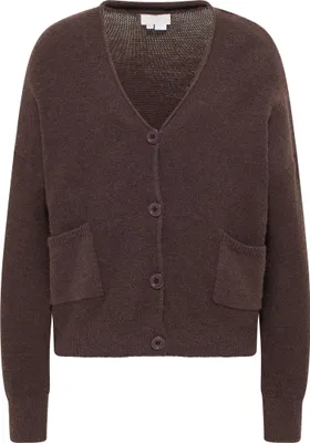 Produktbild von RISA damen strickjacke mit knöpfen - braun, XS/S