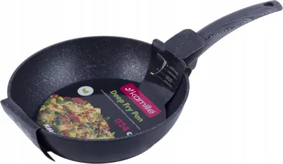 Produktbild von Marmorpfanne, dick, tief, Wok, 24 cm, Induktion