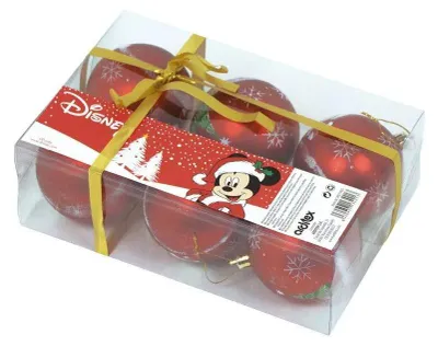 Produktbild von Arditex WD13421, Kugel-Weihnachtsschmuck, Polyethylen, Mehrfarbig, Rot, 8 cm, 230 mm, 160 mm