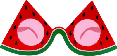 Produktbild von Oblique Unique Melonen Brille Partybrille Spaßbrille Sonnenbrille für Geburtstag Party Fasching Karneval Accessoire - rot