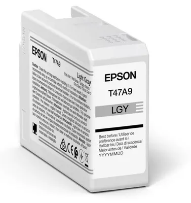 Produktbild von Epson T47A9, Standardertrag, Grau, Tinte auf Pigmentbasis, 50 ml, 50 ml, 1 Stück(e)