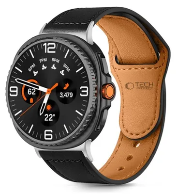 Immagine prodotto di Pasek Tech-Protect Leatherfit Na Samsung Galaxy Watch 40 / 44 / 46 Mm - Czarny