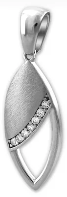 Produktbild von SilberDream Ketten Anhänger Damen Tropfen 925 Silber Zirkonia Schmuck D2SDH432W