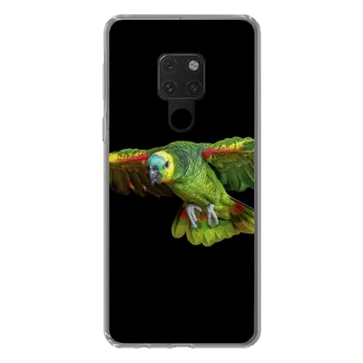 Produktbild von MuchoWow® Handyhülle Schutzhülle Hülle für Huawei P40 Lite Papagei - Vogel - Federn Silikon Softcase Handy Hülle - Handy