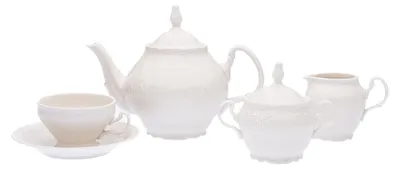 Image de Thun 1794 Bernadotte, service à thé, 15 d., ivoire, porcelaine Thun