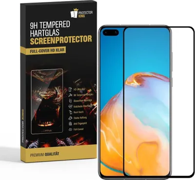 Produktbild von 6x 9H Panzerglas für Huawei P40 FULL COVER Displayschutz Panzerfolie Schutzfolie Hartglas Schutzglas Displayglas Tempered Glasfolie Sicherheitsglas Echtglas