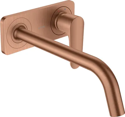 Produktbild von hansgrohe AXOR Citterio M Einhebel Waschtischmischer Unterputzmodell mit Platte und langem Auslauf Wandmontage, 34115310