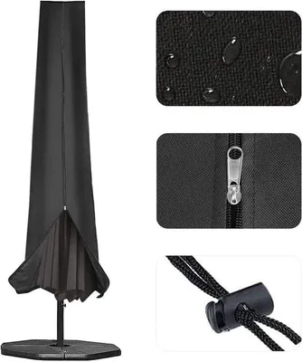 Produktbild von Famanu Schutzhülle für Sonnenschirme 190 x 25 x 50 cm - wasserfest, für Schirme mit 2,5 bis 4 m Durchmesser