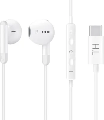 Immagine prodotto di Cuffie USB-C con microfono e telecomando per smartphone/tablet - bianco