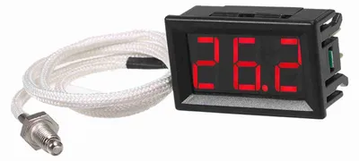 Obrázek produktu pro XH-B310 Průmyslový digitální teploměr 12 V, měřič teploty, typ K, tester termočlánků M6, -30 až 800 °C, termograf, vysoká přesnost s LED displejem