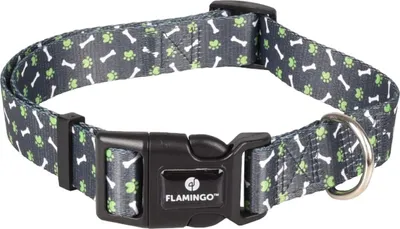 Immagine prodotto di Collare Flamingo Safia verde, misure: 45-65 cm / 25 mm