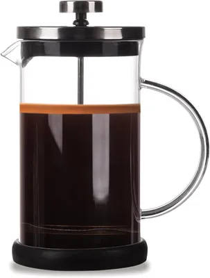 French Press 600 ml, Borosilikatglas, Edelstahlfilter, spülmaschinengeeignet