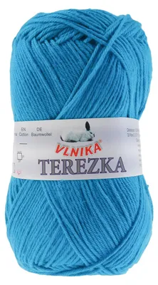 Strickgarn TEREZKA 100% Baumwolle, himmelblau