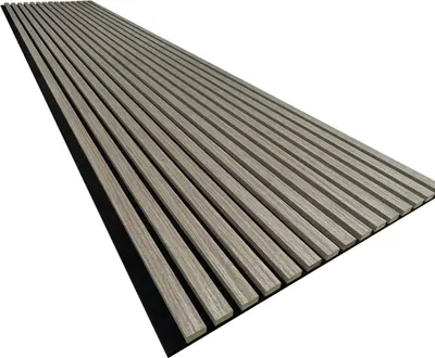 Produktbild von Endorphin 2 Stück Akustikpaneele 61x266x2,1cm Holzfurnier Walnuss dunkel