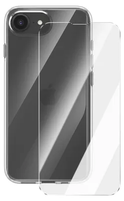 Produktbild von Mayaxess, Schutz-Set für iPhone 16e mit Hülle und Panzerglas, Transparent