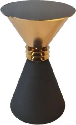 Produktbild von Designer Runder Edelstahl Beistelltisch Mit Moderner Luxus Glasplatte
