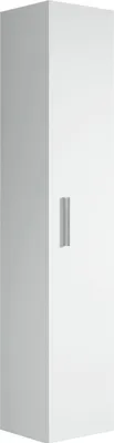 Image de Armoire de salle de bain Pluto 30 x 30 x 150 cm - Blanc mat - Meuble de rangement haut placard armoire colonne