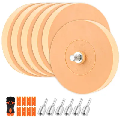 Image de Solidchoice - Pack de 6 gommes à enlever les résidus de colle, avec adaptateur
