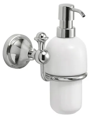 Produktbild von Gedy NEVIS Hängender Seifenspender, Keramik, Chrom