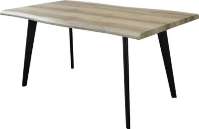 Immagine prodotto di Milani Home - tavolo da pranzo fisso 160 x 90 x 75 cm, marrone chiaro, piano melaminico