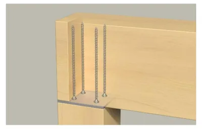 Produktbild von Fischer 562947, Schraube, Verzinkter Stahl, Holz, Zink, Vollgewinde, Senkkopf