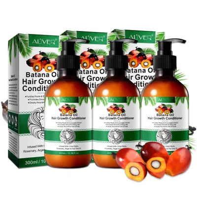 Image de Après-shampooing conditionneur Batana huile de romarin soins capillaires croissance des cheveux végétalien, 3x 300ml