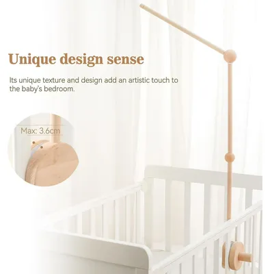 Produktbild von Babymobilarm Holz, große Größe, für Babybett, Kinderzimmer