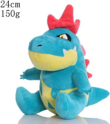 Produktbild von Tyracroc Plüschtier 24 cm – Pokémon Kuscheltier – Weiches Spielzeug für Kinder