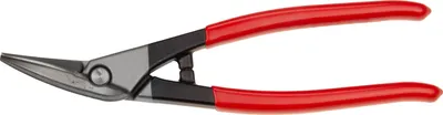 Produktbild von STUBAI Mini Kombi Blechschere PVC-isoliert, rechts – 200 mm – induktiv gehärtet 60–62 HRC – Kurvenschnitte & durchlaufende Schnitte – Profi-Blechschere mit rutschfestem Griff