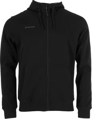 Zdjęcie produktu dla Stanno Base Hooded Sweat Full Zip Kids - Czarny