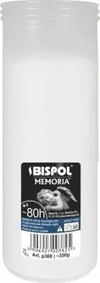 Zdjęcie produktu dla Wkład do zniczy parafinowy BISPOL P360 80H 1szt.