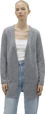 Produktbild von Vero Moda Vmblis Ls Long Cardigan Jrs Boo Strickjacke Grau M Frau Grau M