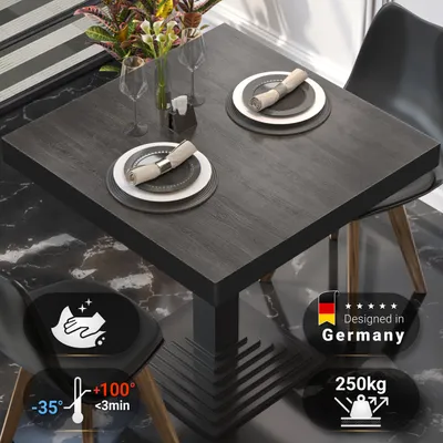 Produktbild von BRASIL | Gastro Tischplatte | B:T 70 x 70 cm | Wenge | Quadratisch | Gastro Tischplatte