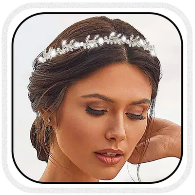 Immagine prodotto di Cerchietto per capelli da sposa con cristalli scintillanti
