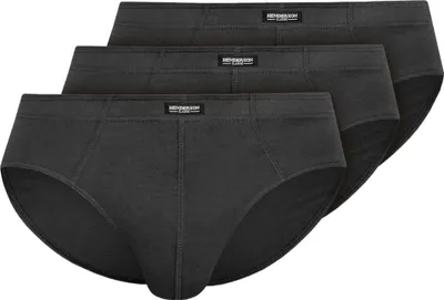 Imagen del producto de Calzoncillos para hombre Henderson, pack de 3, color gris, 100% algodón, confort