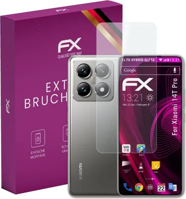 Produktbild von atFoliX FX-Hybrid-Glass Displayfolie kompatibel mit Xiaomi 14T Pro Glasfolie