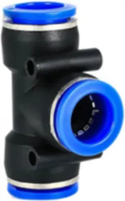 Produktbild von Pneumatischer Anschluss / Ventil / Push Fitting - diverse Durchmesser & Formen Ausführung: PE Durchmesser: 8 mm
