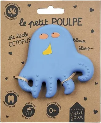 Produktbild von Beißring für Babys Oktopus aus Naturkautschuk