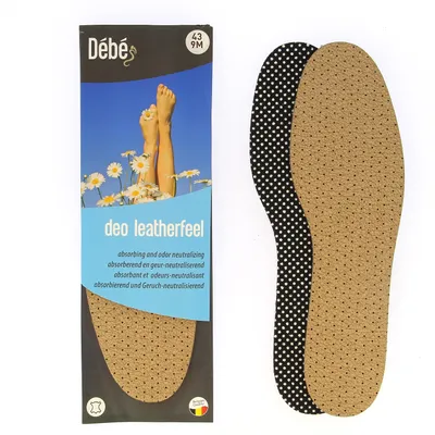Produktbild von DEBE Deo leatherfeel - Einlegesohle aus Lederfasern und Aktivkohle - 36