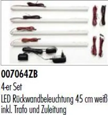 Produktbild von LED-Rückwandbeleuchtung 4er-Set CALI