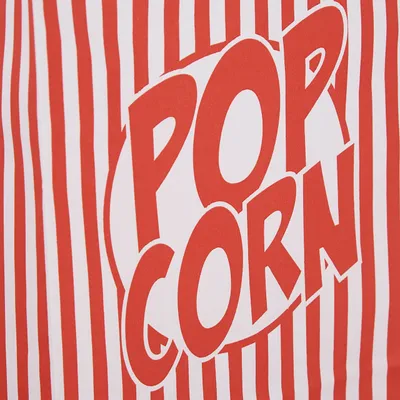 Produktbild von Popcorn-Tüten - Set von 48 - Papier - Retro-Look - gestreift - rot-weiß