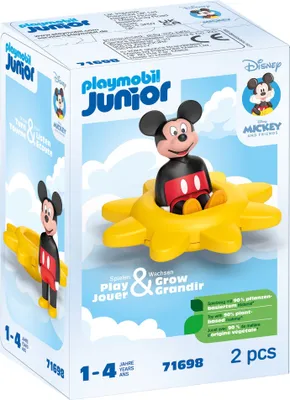 Produktbild von 71698 Junior & Disney: Mickys Drehsonne mit Rasselfunktion, Konstruktionsspielzeug