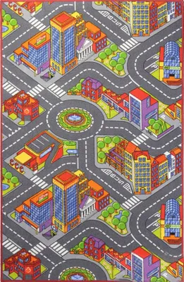Obrázek produktu pro 140x200 cm Dětský kusový koberec silnice Big City