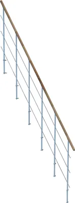 Produktbild von Minka Zweites Geländer für die Raumspartreppen Quatro, Quatro Turn, Style und Style Turn Buche Weiß