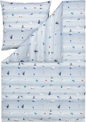 Produktbild von Estella Kuschelflanell Bettwäsche Arktis taube 155x220 cm + 80x80 cm